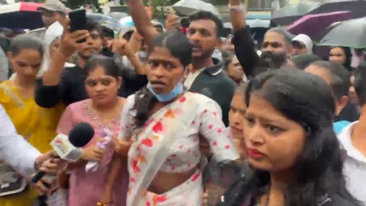 NAVI MUMBAI : नवी मुंबई विमानतळ नामांकरणावरून पनवेलमध्ये आंदोलन चिघळले; माजी आमदार बाळाराम पाटील ताब्यात